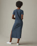 Women's Midi Tee Dress - Blue Ink
